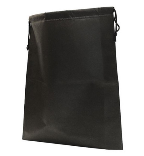 Saco TNT com Cordo Duplo Preto 35x40 S/Impresso